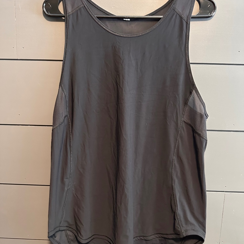 lululemon athletica RAZER BACK BLACK WORKOUT TOP